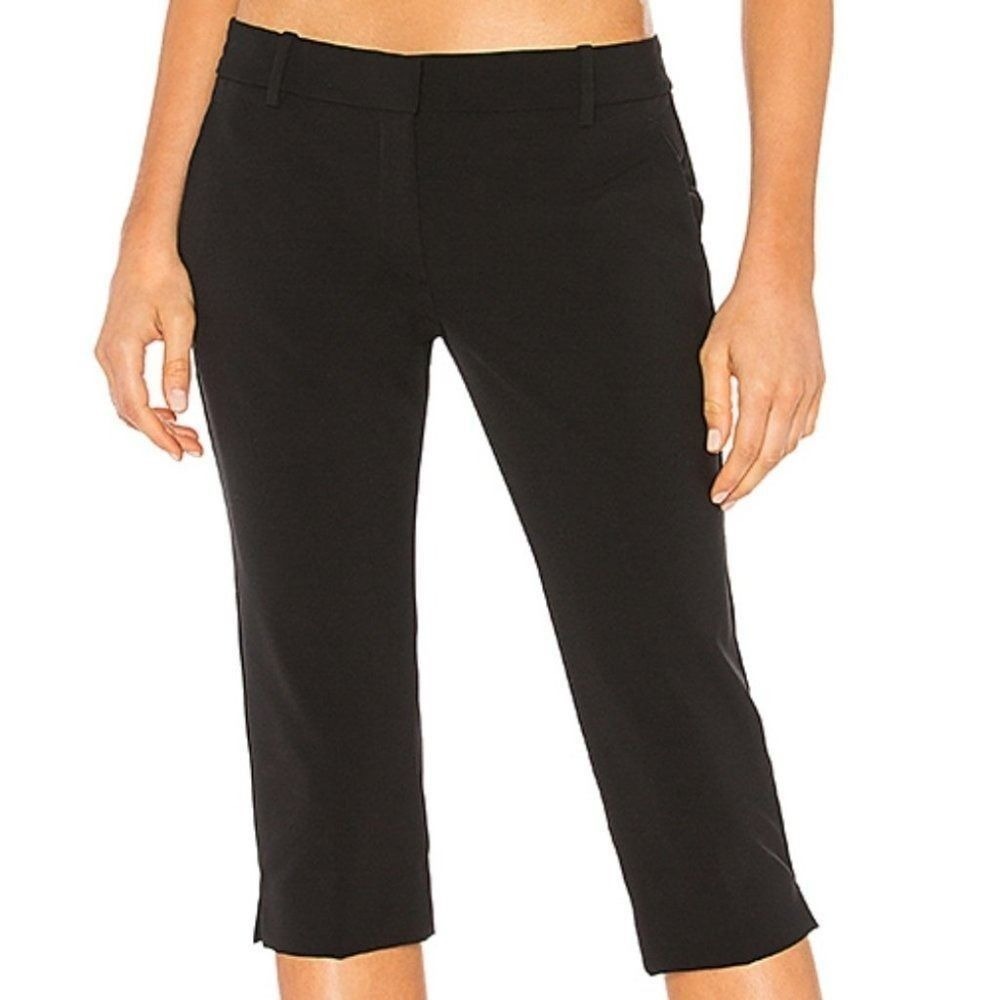 Theory Capri Short Pant Black Dress Pants‎ Sz 0